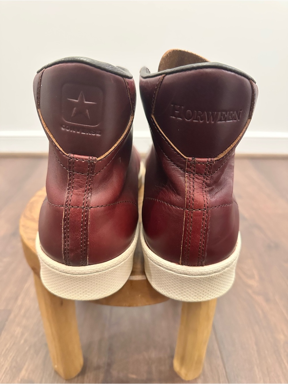 Horween Leather Co. x Converse Pro Burgundy Sneakers, Men’s 11.5, Women’s 13 - Picture 5 of 11